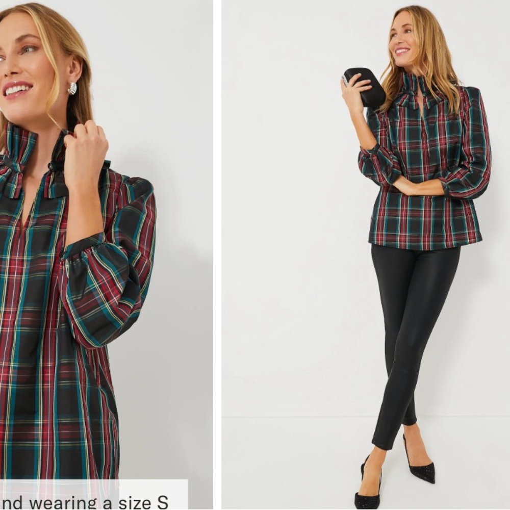 Tuckernuck Highland Tartan Bouvier Blouse. Excellent Condition, 1 wear.